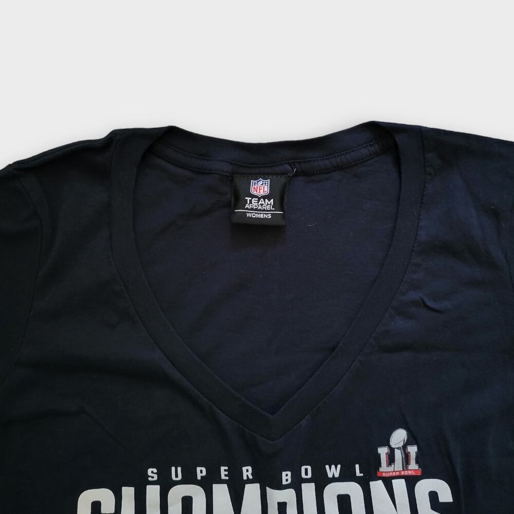 NFL Team 2016 Superbowl Champions New England Patriots T-Shirt Navy Women Sz S - Picture 4 of 5